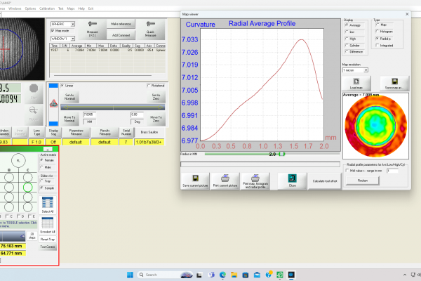 Aspheric radial profile