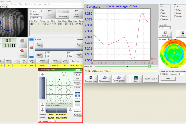 Spheric radial profiel