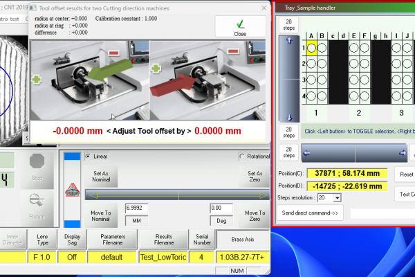 No tool offset (perfect sample)