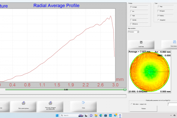 Brass 2000 aspheric radial profile (no-fringe)