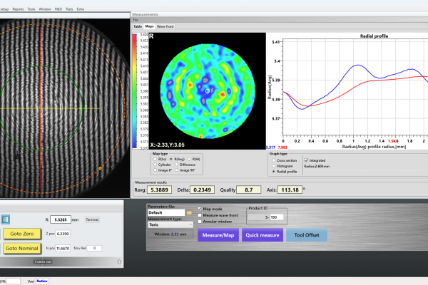 Brass3K toric lathe marks radial profile