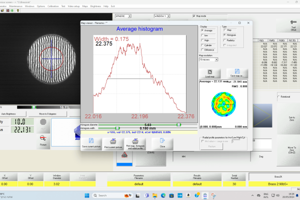 Male spheric histogram