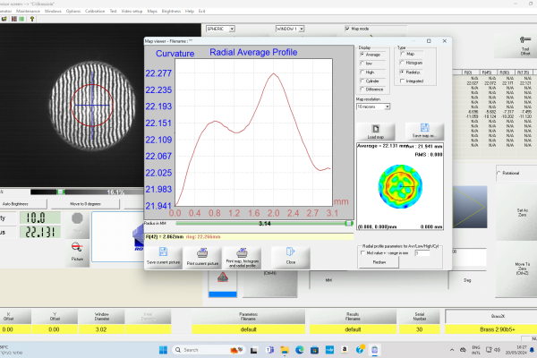 Male spheric radial profile