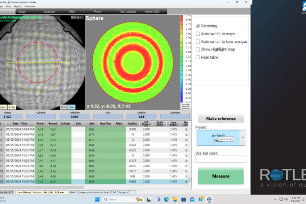 Bi-focal main screen